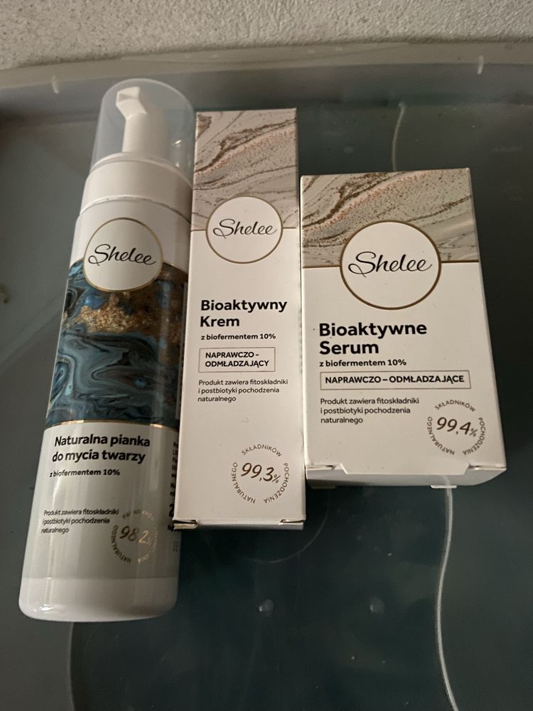Shelee zestaw krem serum i pianka