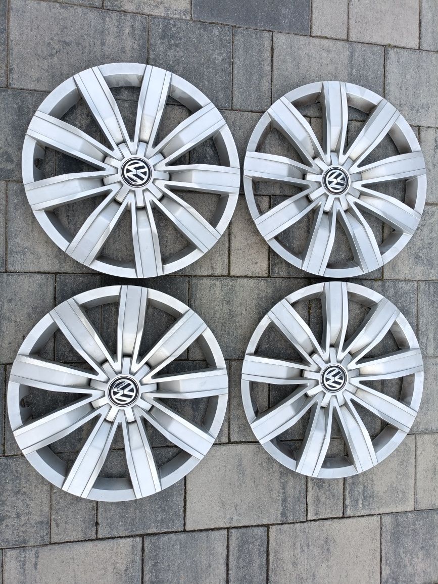 Koła zimowe 5x112 17 cali VW TIGUAN. Opony zimowe Continental, kołpaki