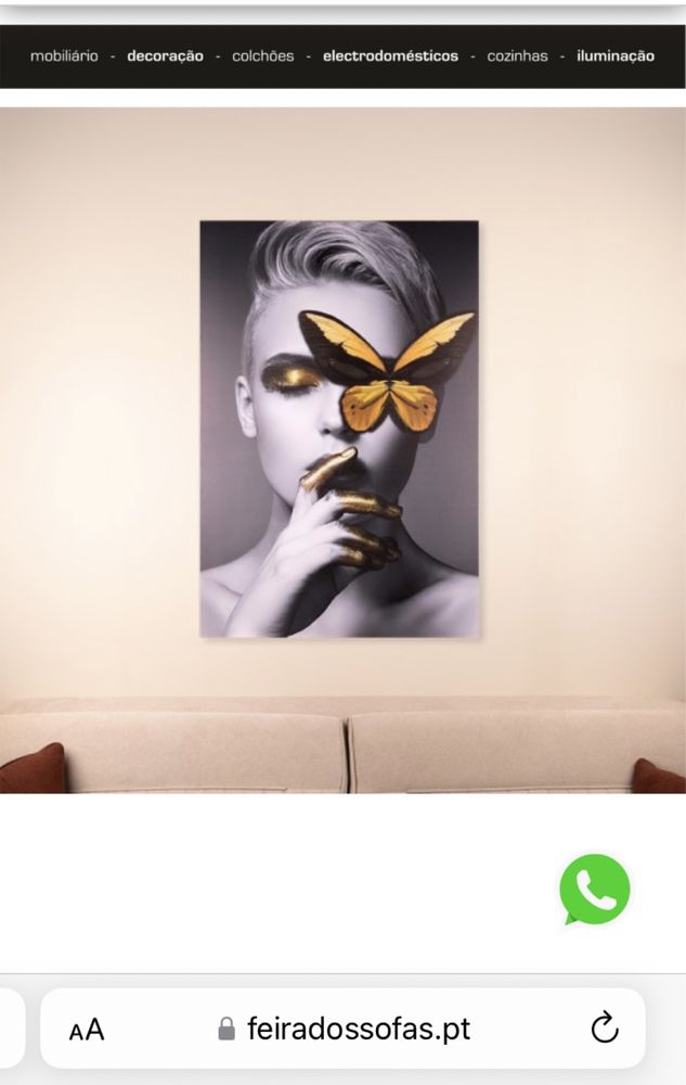 Tela quadro pintura 120x80 nova em embalagem
