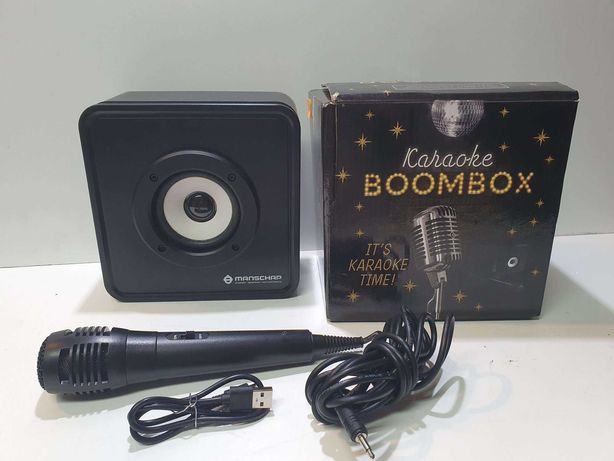 Głośnik bezprzewodowy z mikrofonem karaoke BOOMBOX Lombard Madej