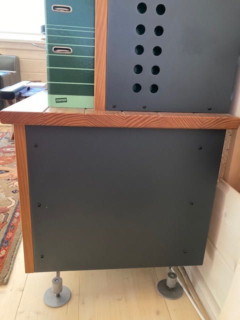 Móvel de sala para TV conjunto de 3 módulos pinho