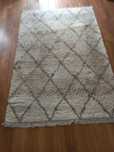 Dywan ecru szary w romby 250 x 160