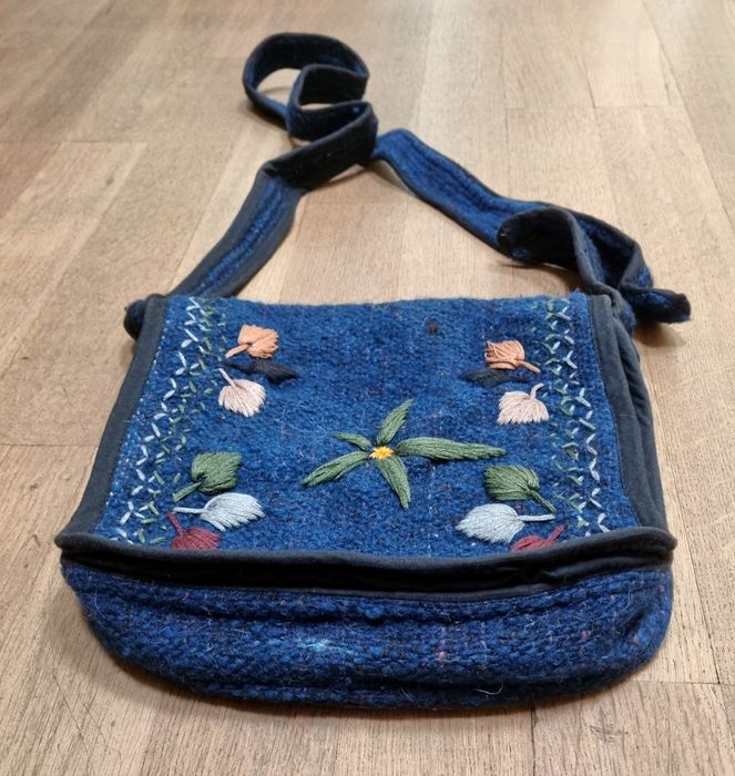 Wełniana Torba Boho listonoszka Guatemala