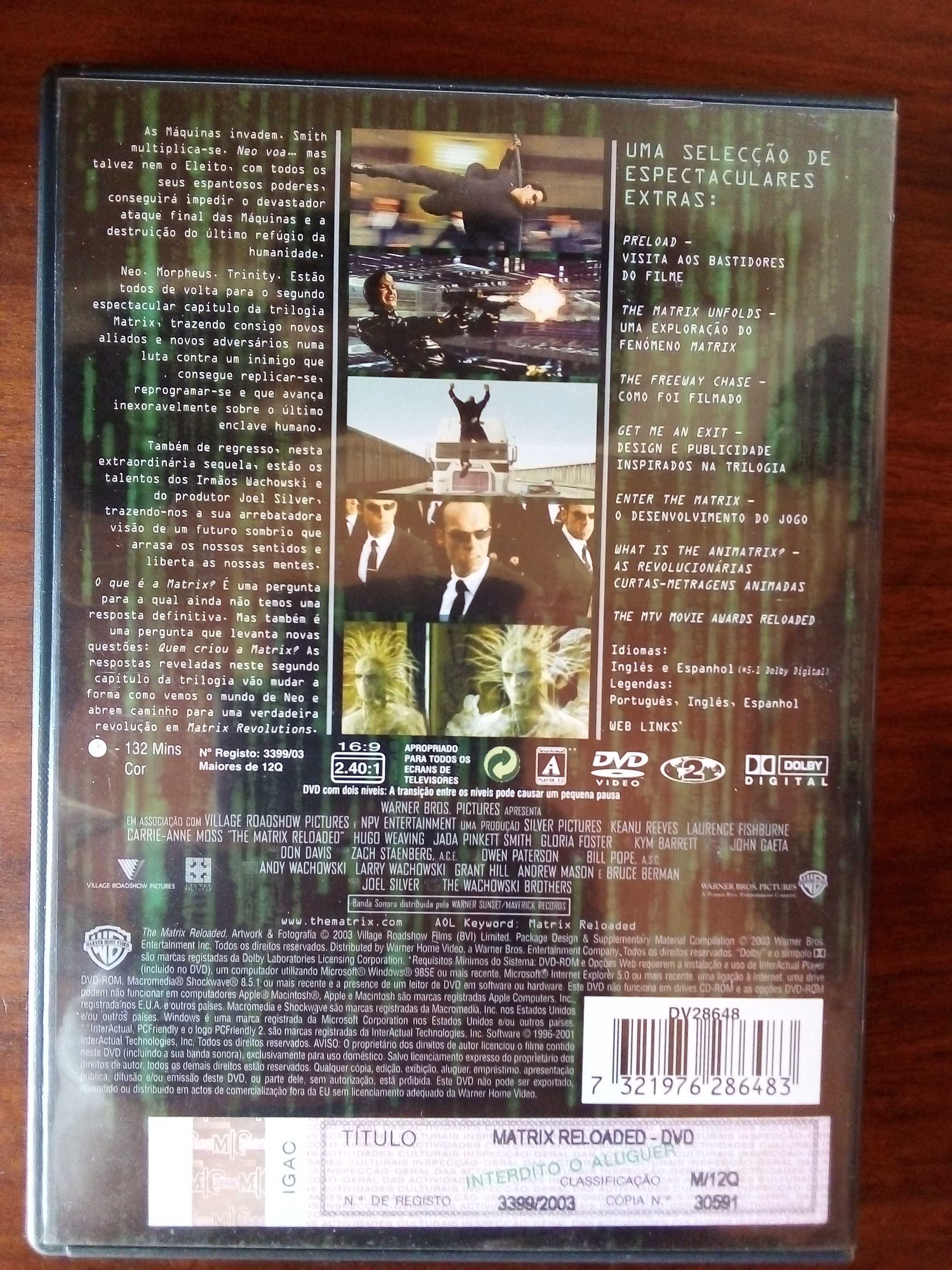 Matrix Reloaded (1 DVD de extras)