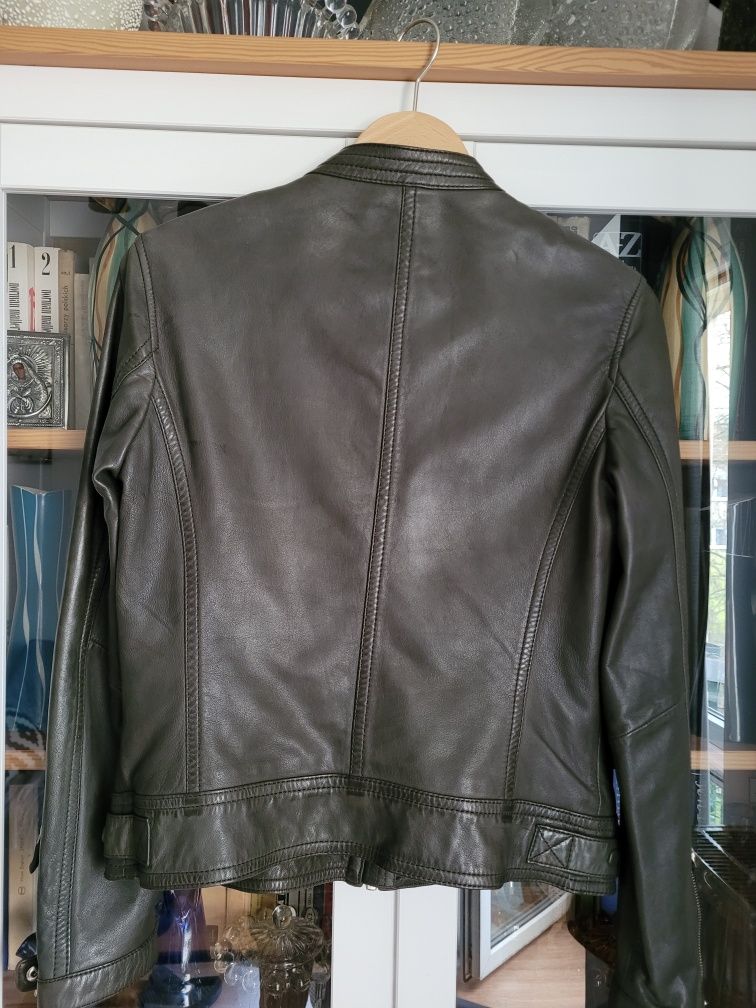 Skórzana kurtka damska Massimo Dutti