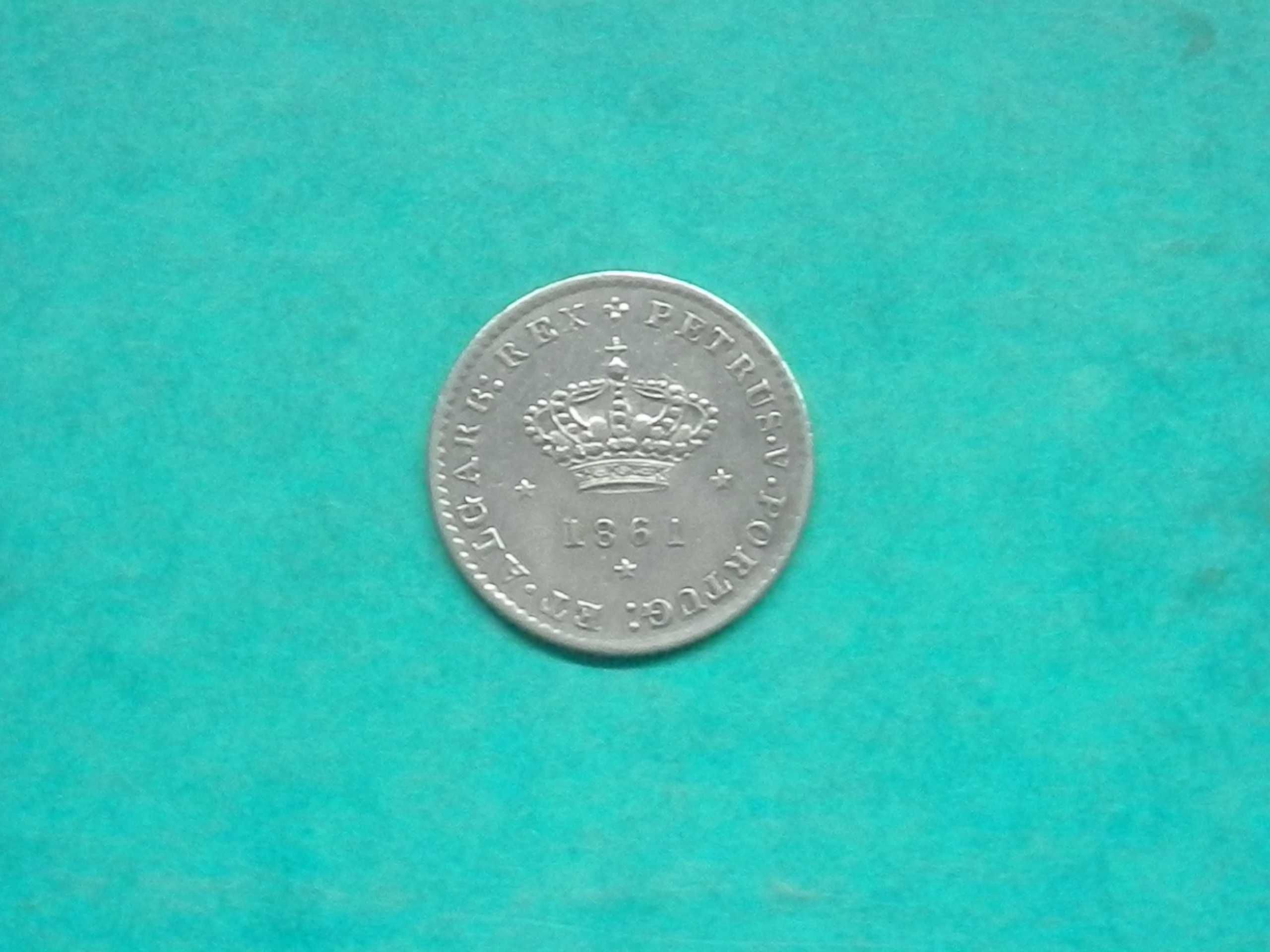 1094 - Pedro V: 50 réis 1861 prata, por 15,00