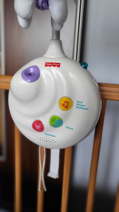 Karuzela na łóżeczko z projektorem Fisher Price 3w1. Zwierzaczki.
