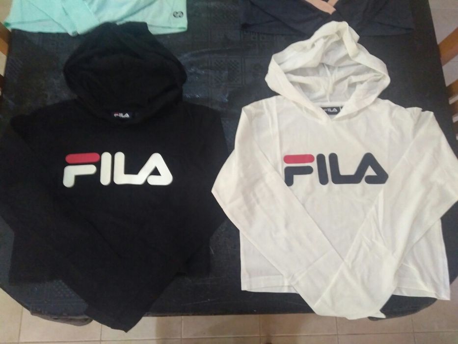 Camisolas com Capuz (Fila e Silver) tamanho S Originais
