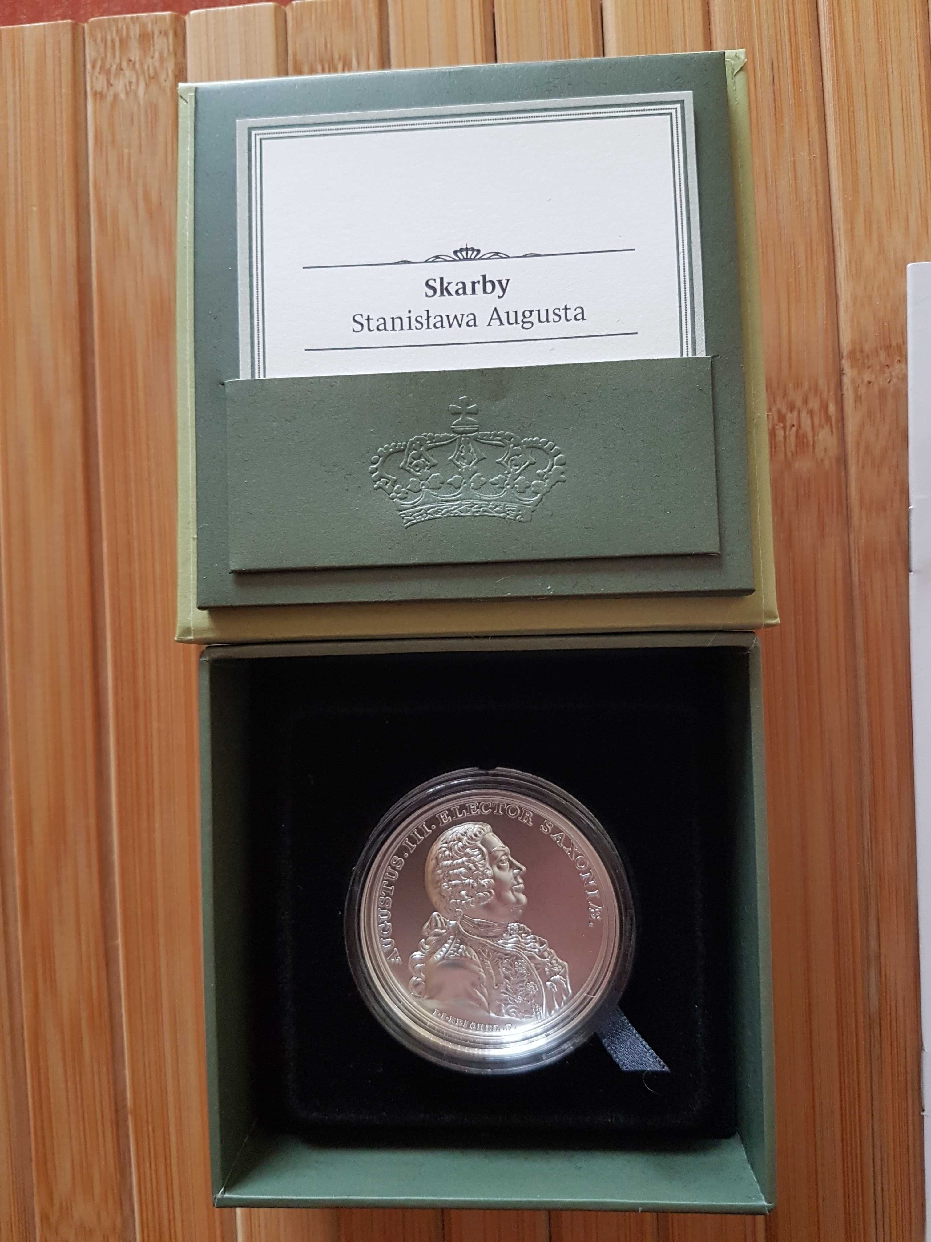 50zł August III Sas srebrna moneta kolekcjonerska