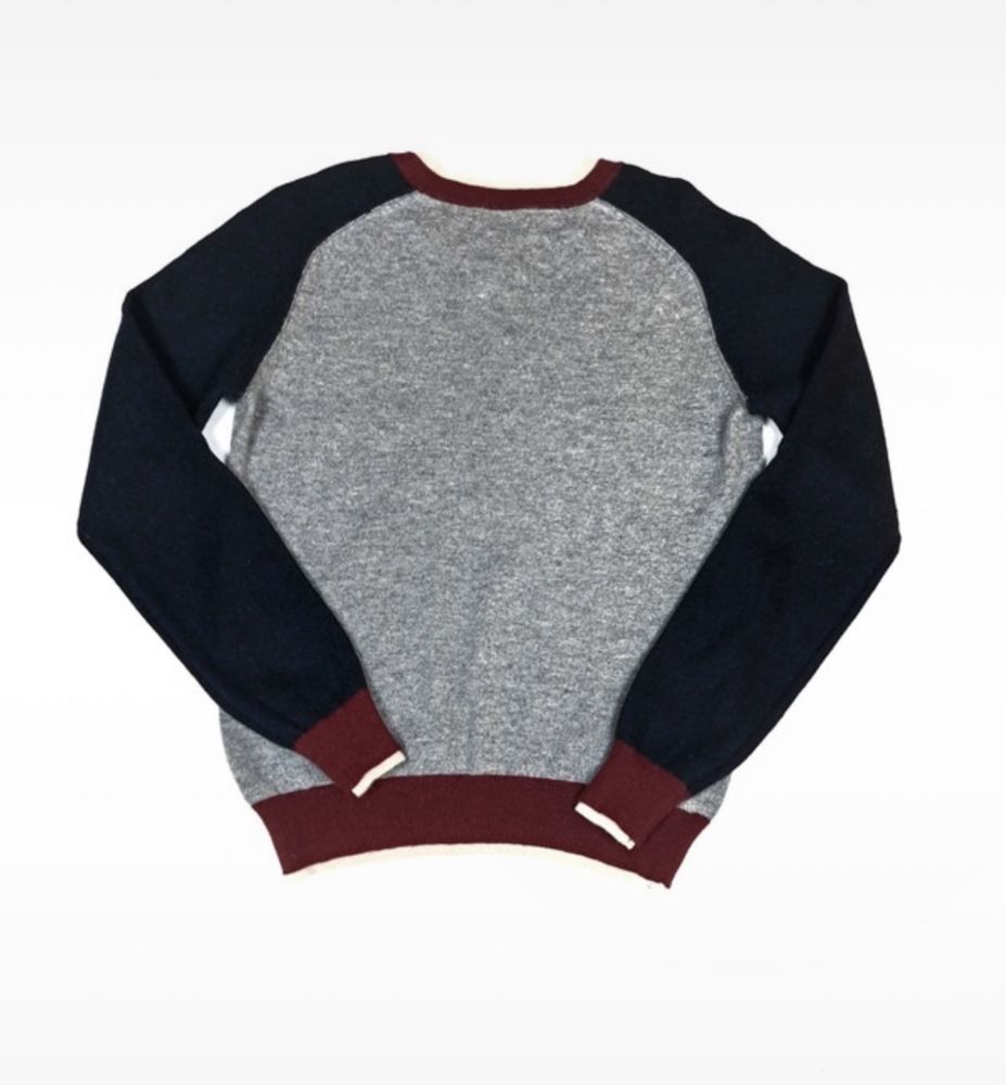 Sweter w serek Armani Jeans 100% wełna