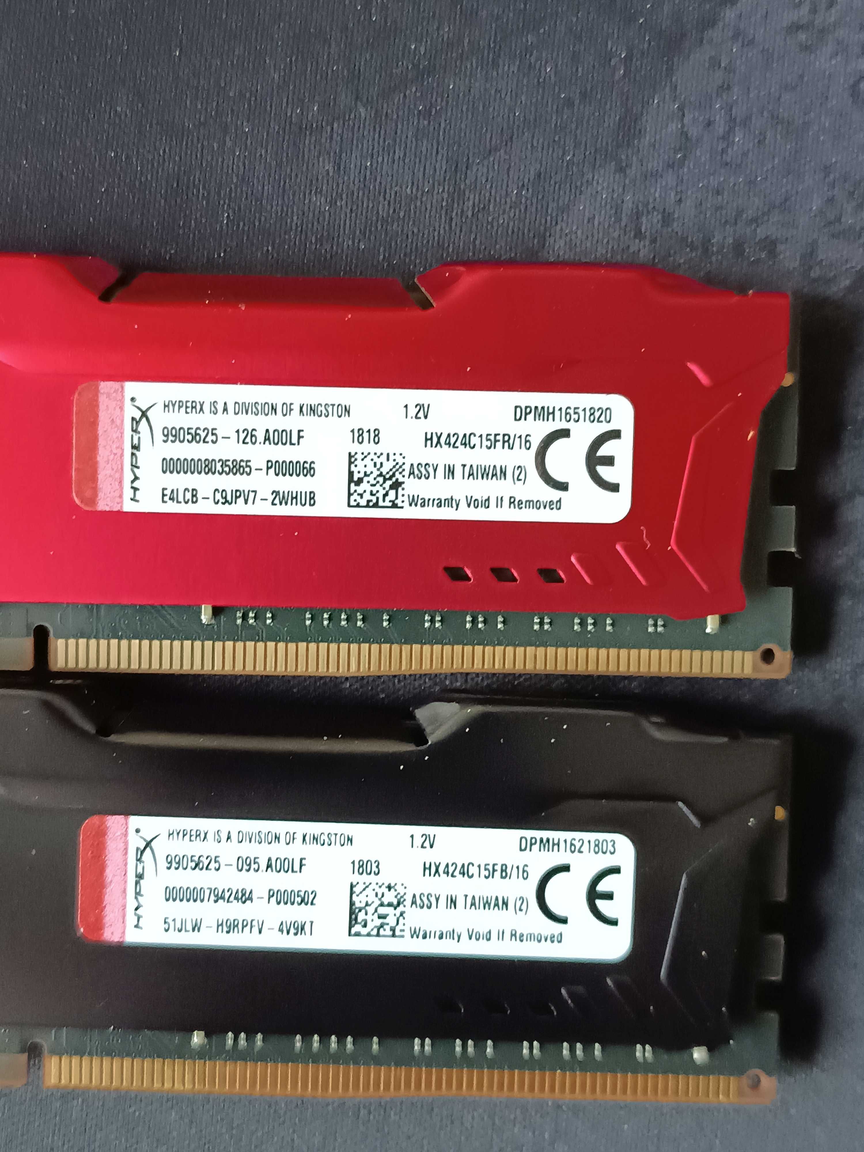 Pamięć RAM 64GB (4x16GB) HyperX Fury DDR4 CL15 2400MHz