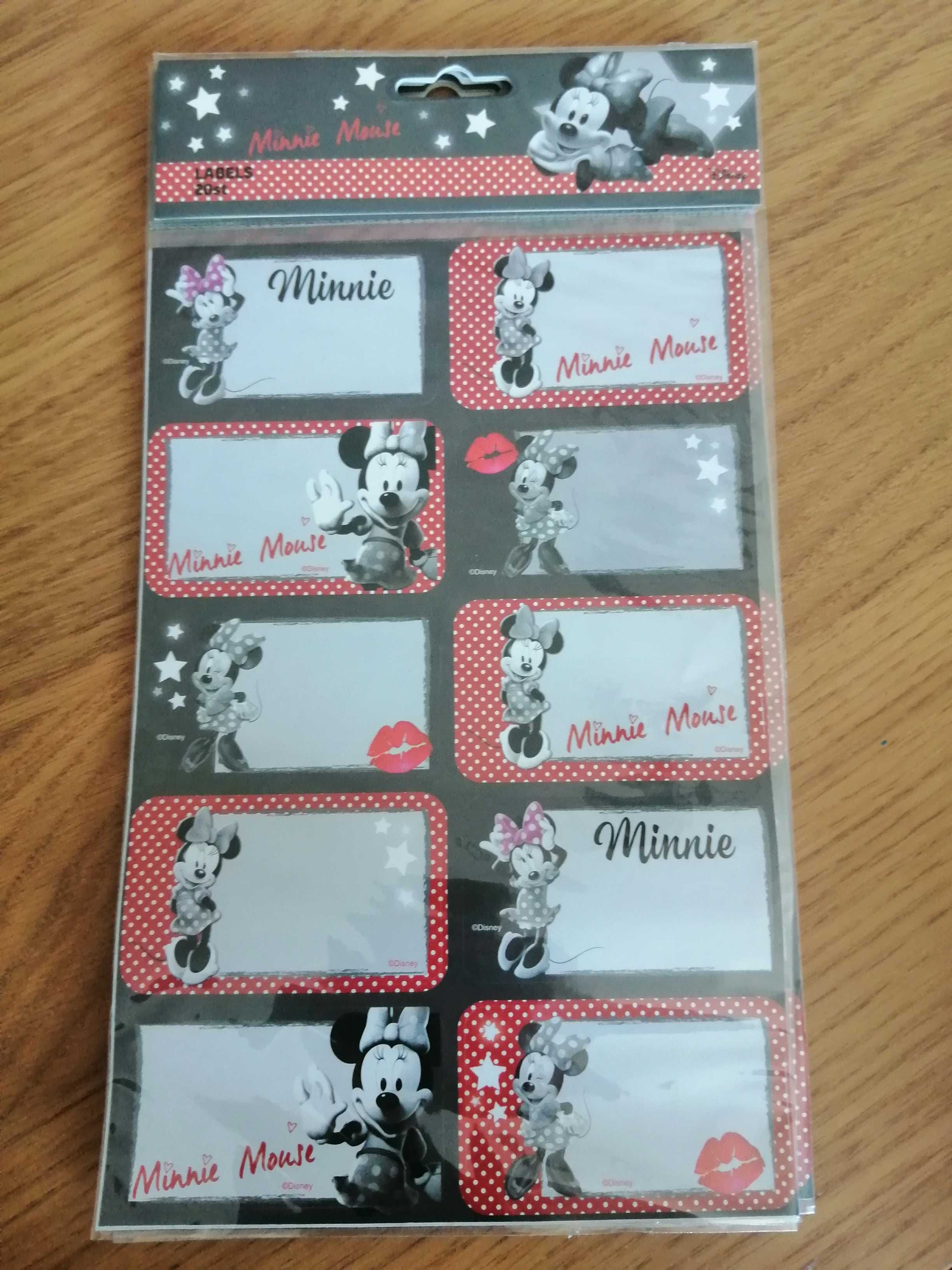 20 Etiquetas Minnie e Cars