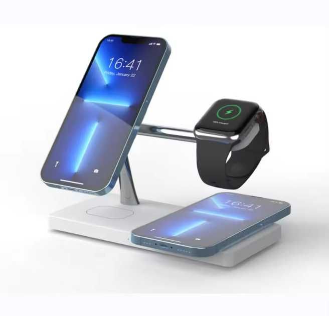 Продам Бездротову зарядку 4 в 1 для Apple + adapter 35W
