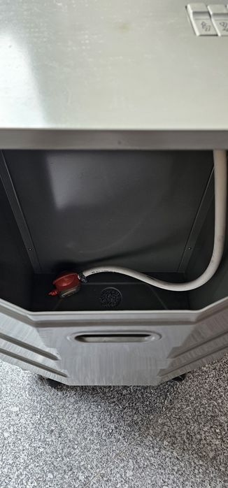 Aquecedor a gás.