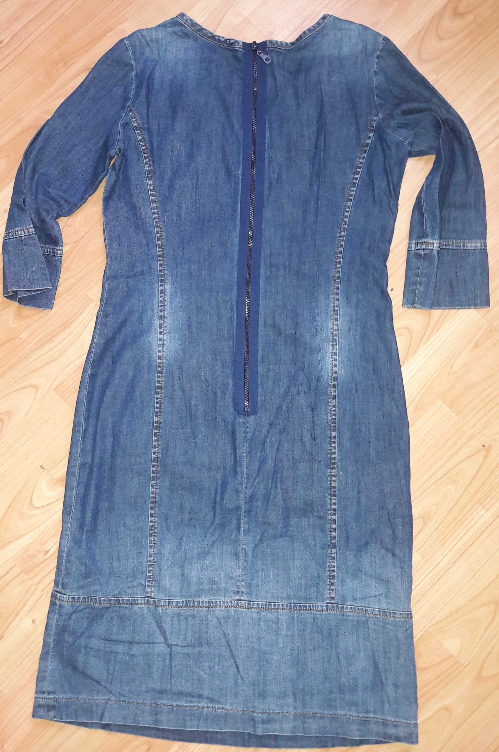 Jeansowa ołówkowa sukienka jeans Blueways M