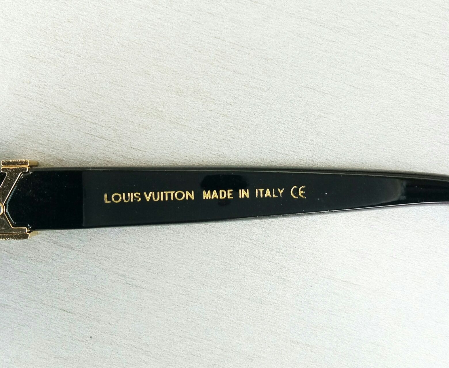 Louis Vuitton мужские модные очки от солнца черные с золотом градиент
