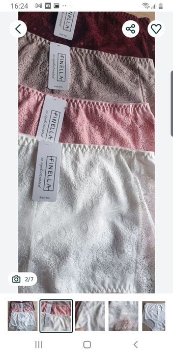 4×Damskie majtki figi z wysokim stanem 4XL