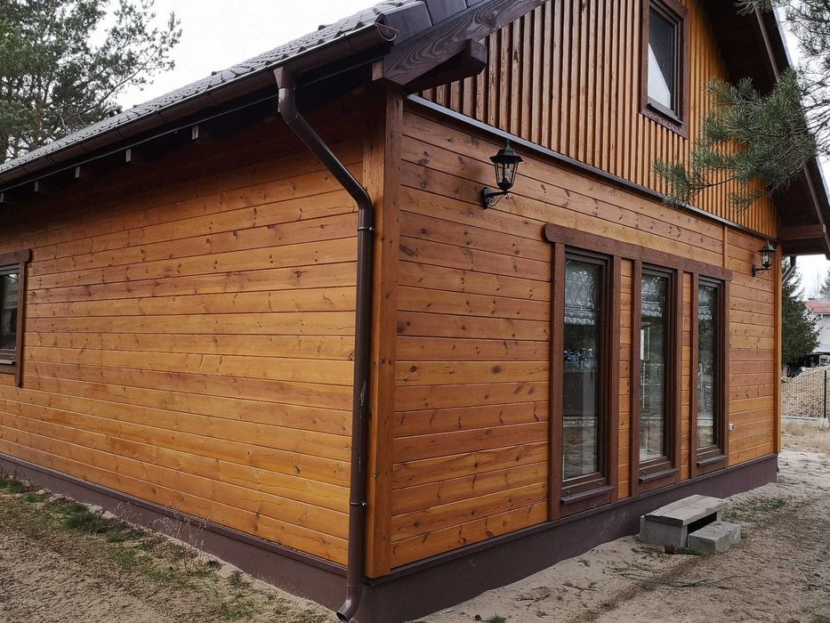 Całoroczny dom z drewna do 70 m2 na ZGŁOSZENIE bez POZWOLENIA