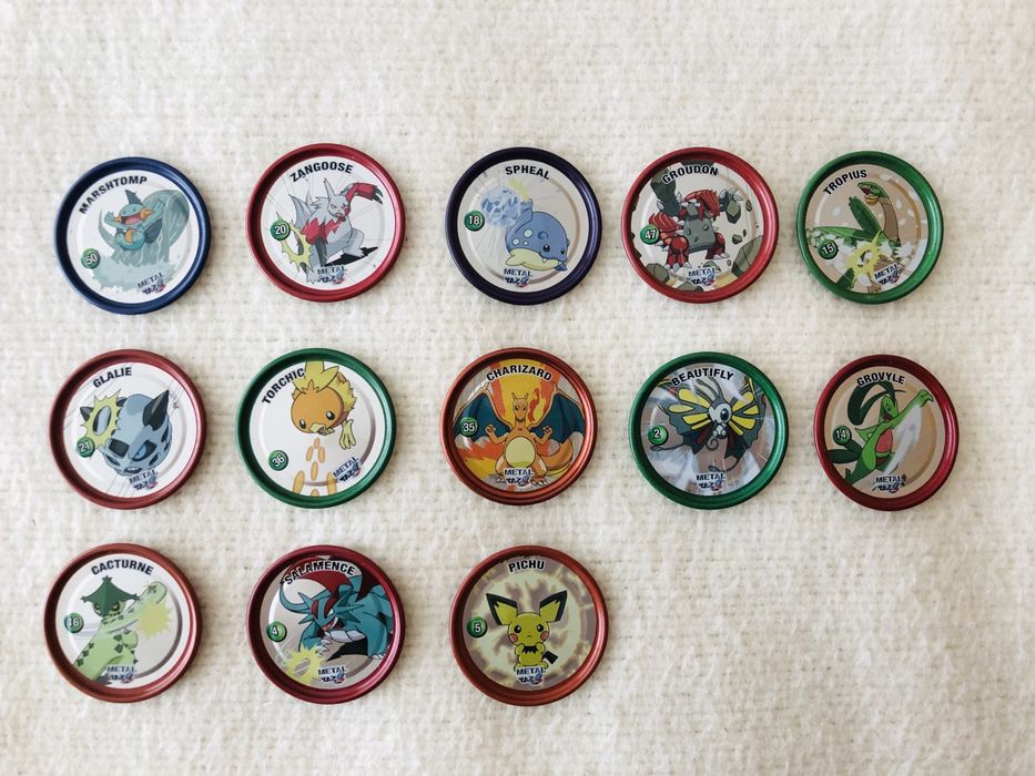 Tazos Pokémon metal