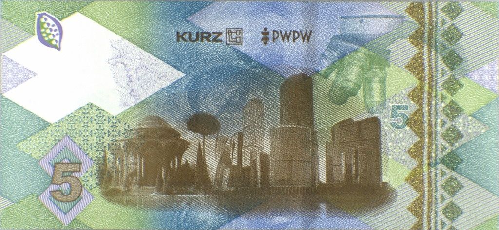 Zestaw 2 banknotów testowych PWPW Afryka 5 i 55 - Wersja Kurz