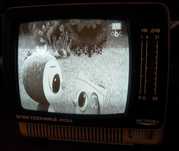 Stary telewizor kineskopowy Elektronika 409 A- działa