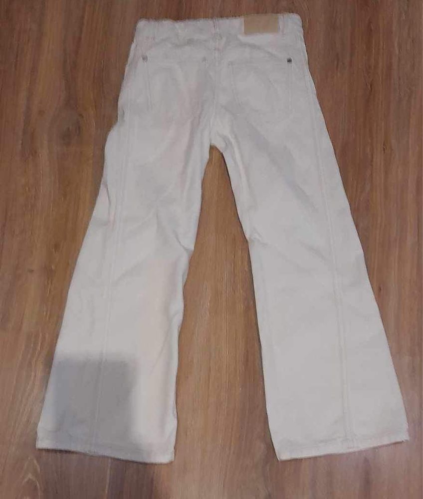 Spodnie jeansowe białe Zara