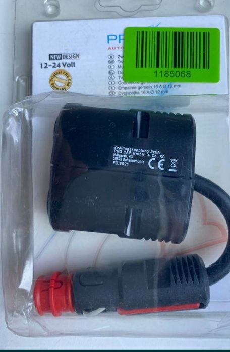 Адаптер ProCar для гнезда автомобильного прикуривателя; 16А; оригинал.