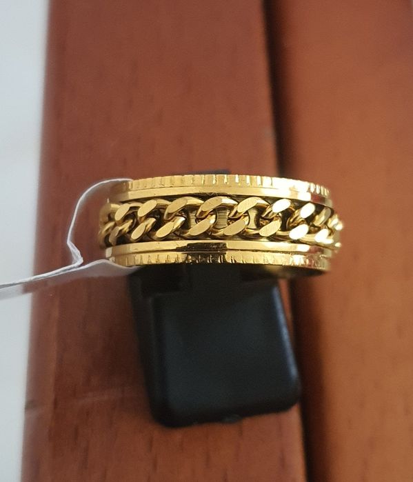 Alianças lindissimas ouro laminado 18k malha central 1x1 c/rotação