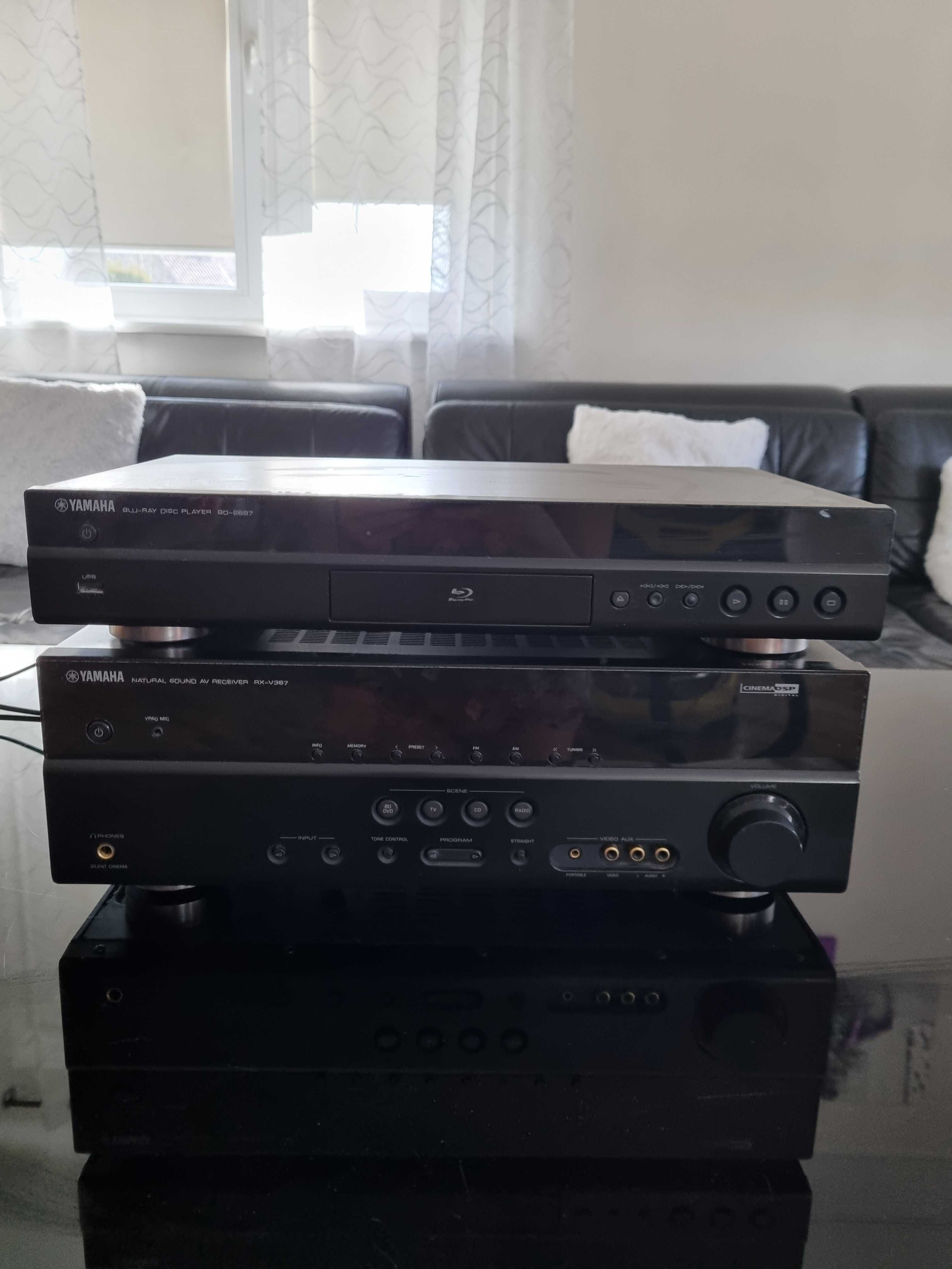 Yamaha aplituner i blue ray disc player