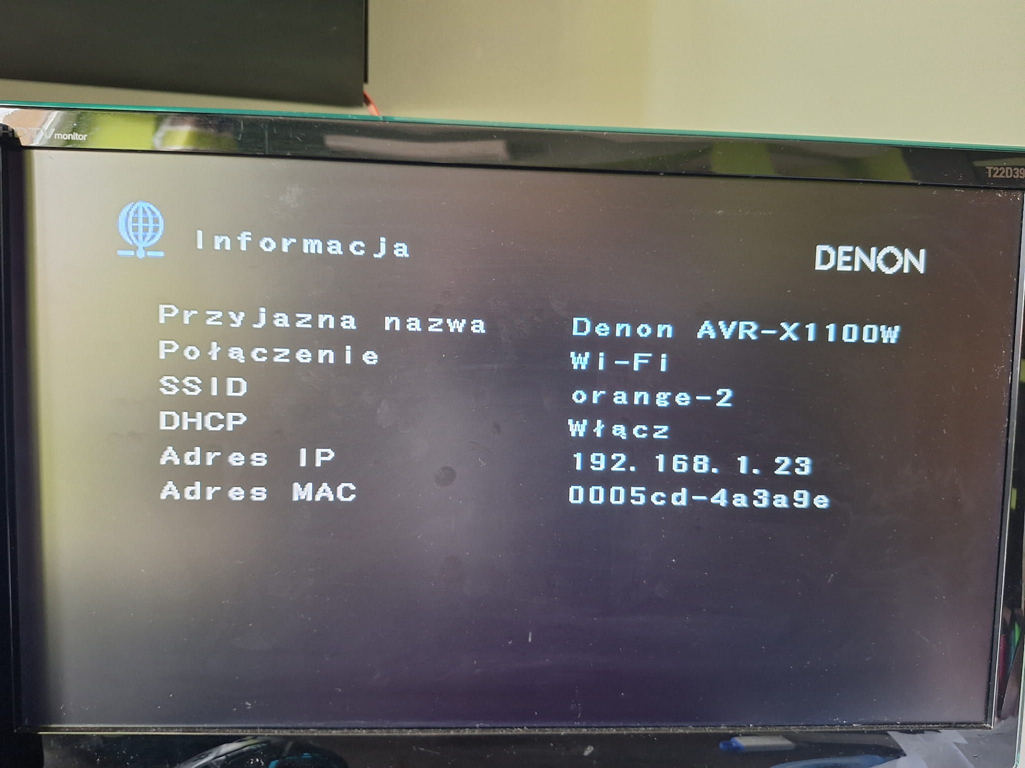 7.2 Denon AVR-X1100W Wi-fi  BT 4k/60p ARC Net radio spotify AirPlay