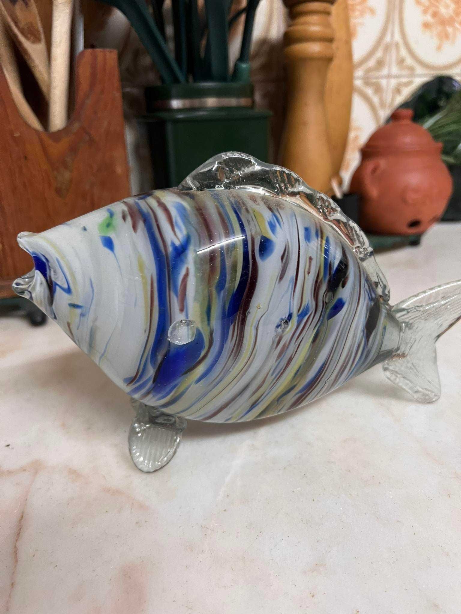 Italian Murano Glass Fish Vintage 1980