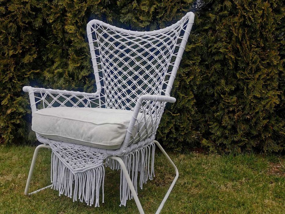 Meble balkonowe makrama