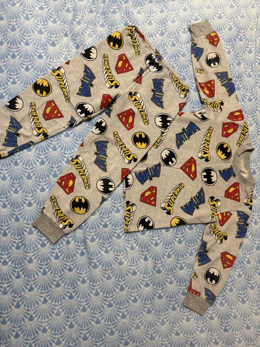 Утеплена піжама бетмен реглан штани пижама