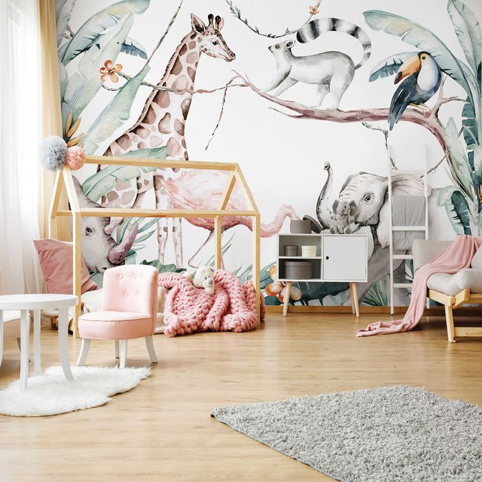 Fototapeta Zwierzaki Tropiki Las Natura 3D Twój Rozmiar + KLEJ