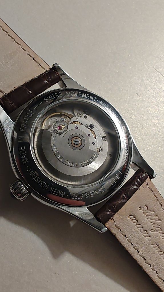 Zegarek męski klasyk Herbelin Automatic France Swiss Garniturowiec