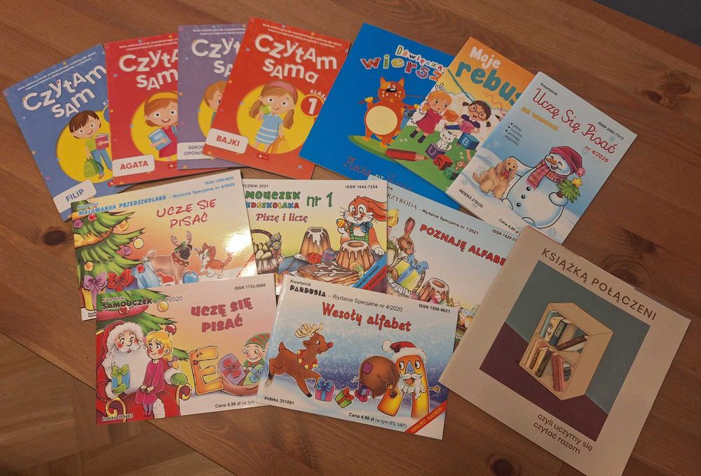 Zestaw 13 książeczek do nauki pisania i czytania