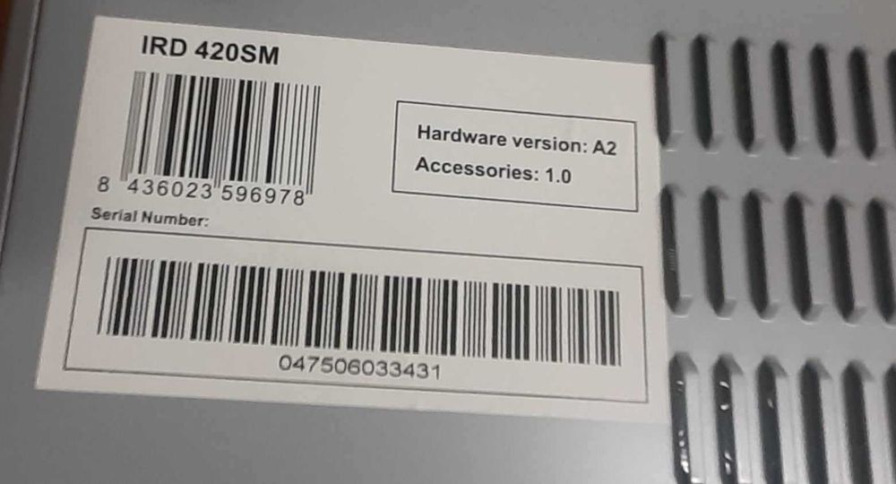 Receptor Satélite FTE IRD 420 SM