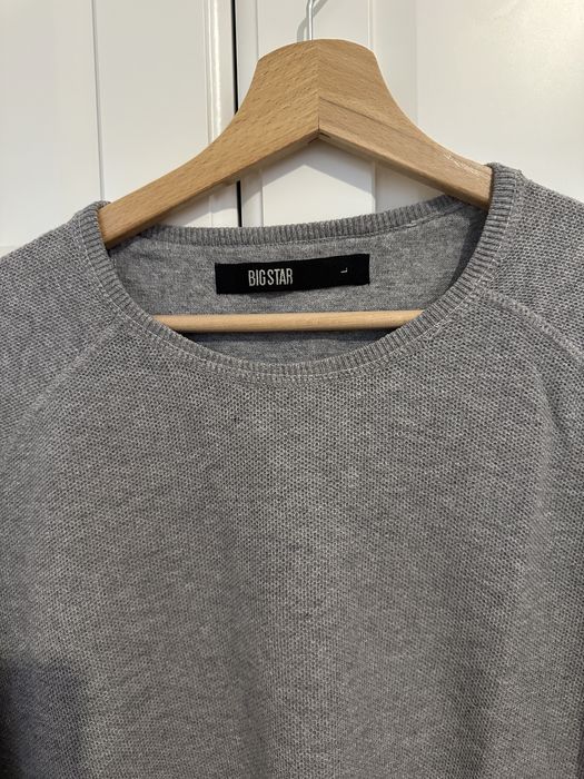 Sweter meski szary big star