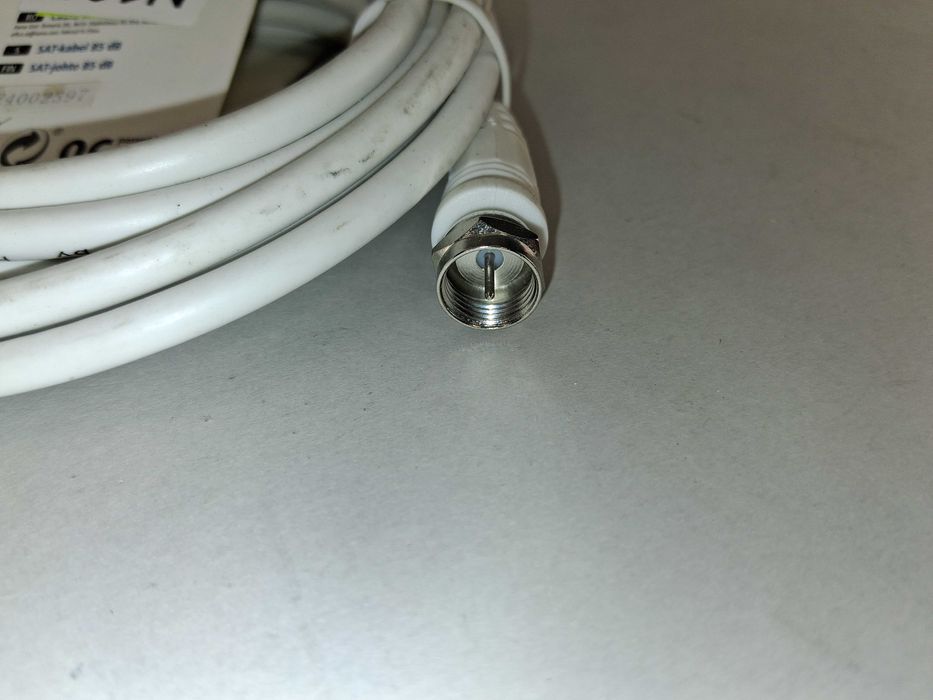 N102 Kabel Antenowy Satelitarny 3m Hama 85db Wtyk F - Wtyk F