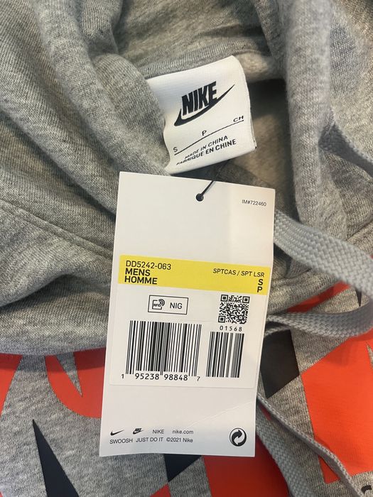 Чоловіче худі Nike Nsw Graphic Fleece 100% Оригінал розмір S