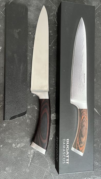 noż kuchenny bugatti damascus stal damasceńska