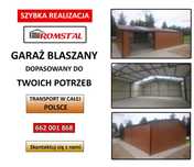 Garaż Blaszany Drewnopodobny /Blaszak/ - WIATA - HALA - ROMSTAL*