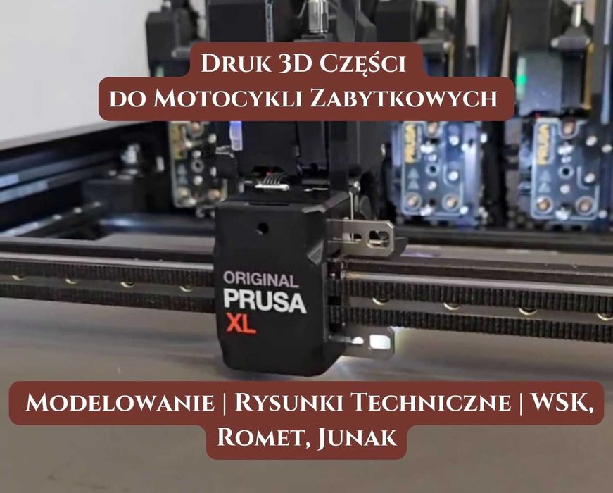 Druk 3D Części do Motocykli Zabytkowych | Modelowanie | WSK, Romet