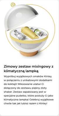 Kinley Zestaw barmański z lampką