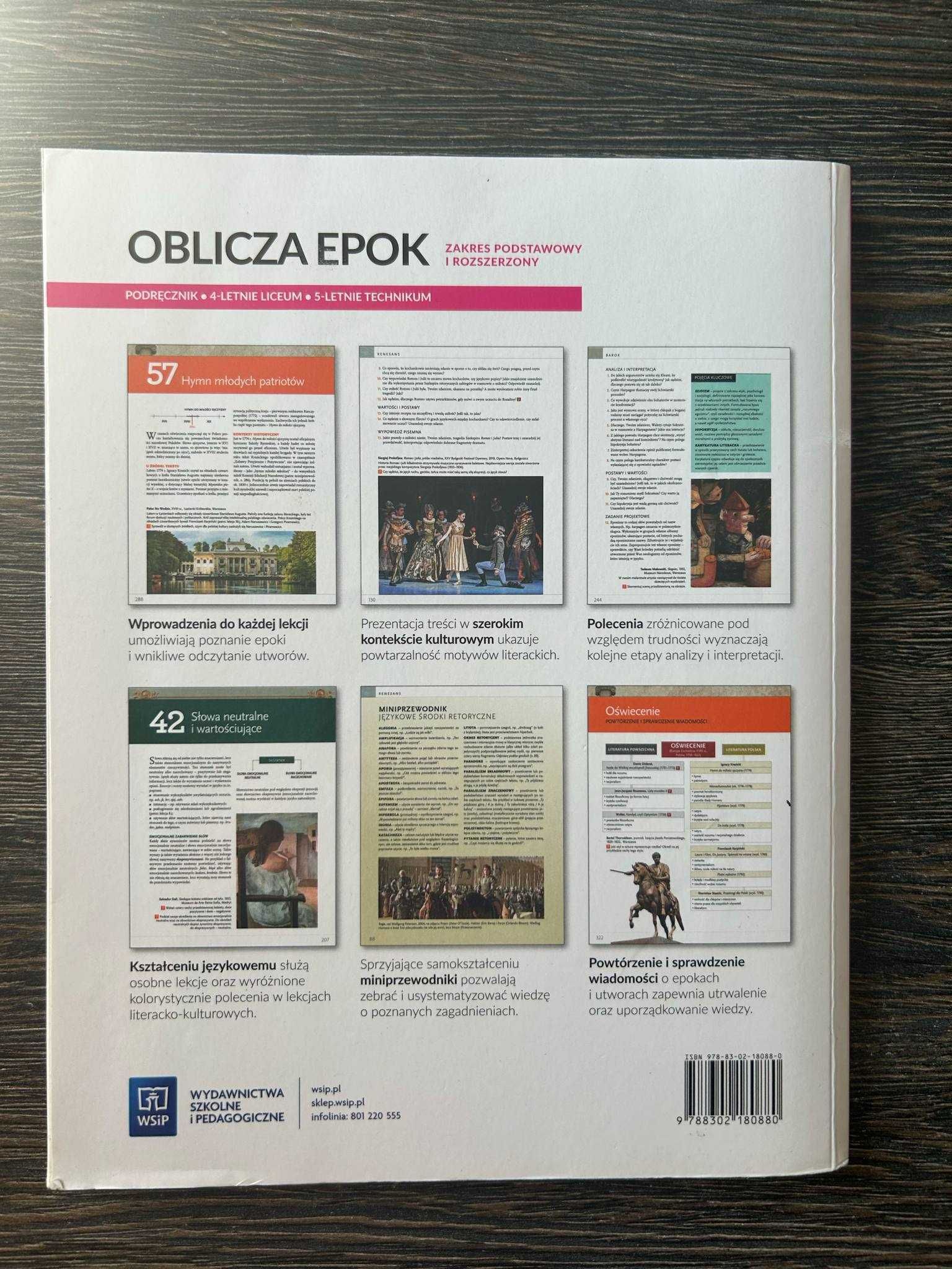 Język Polski Oblicza epok 1.2 WSiP REFORMA 2019