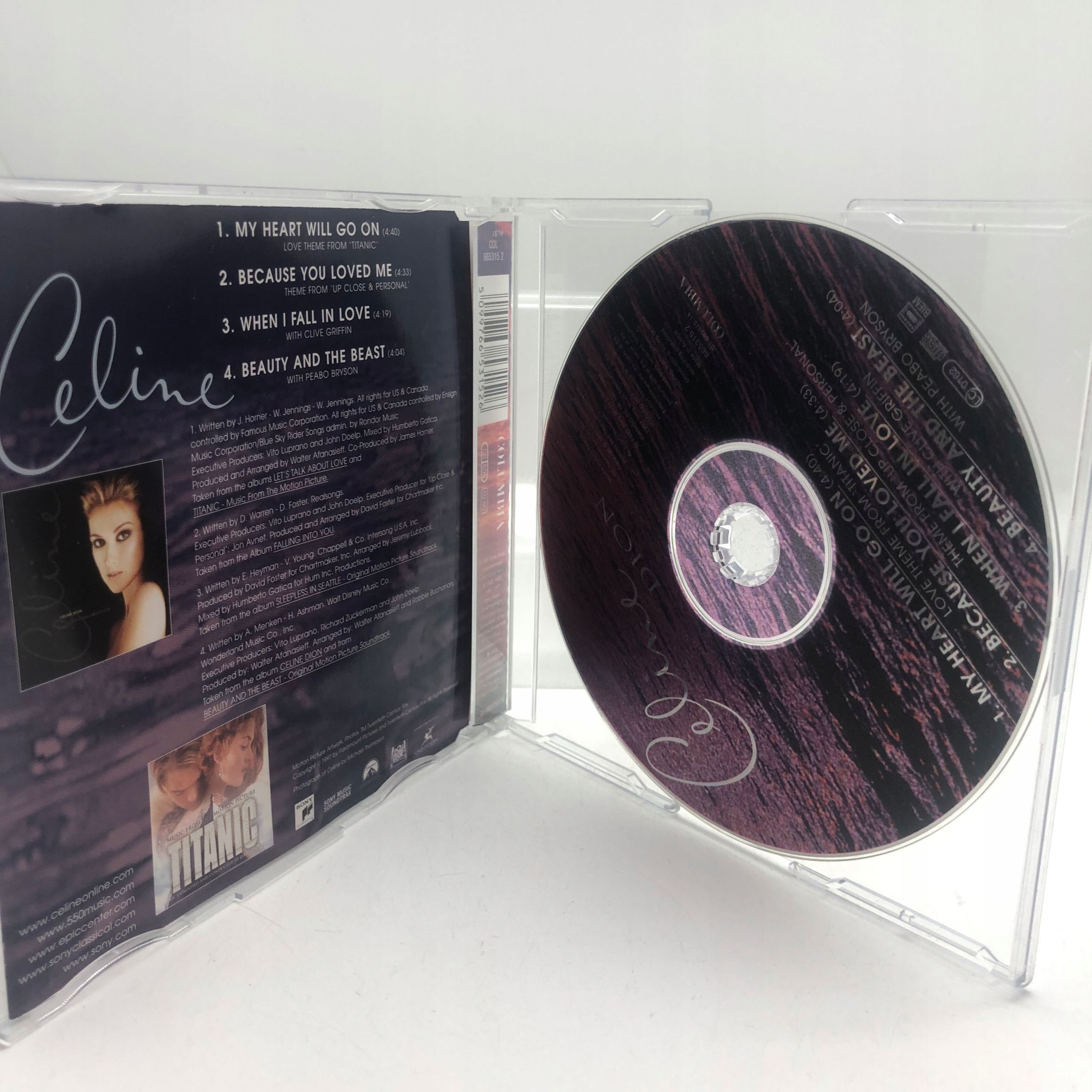 cd - celine dion - my heart will go on 1997 pop