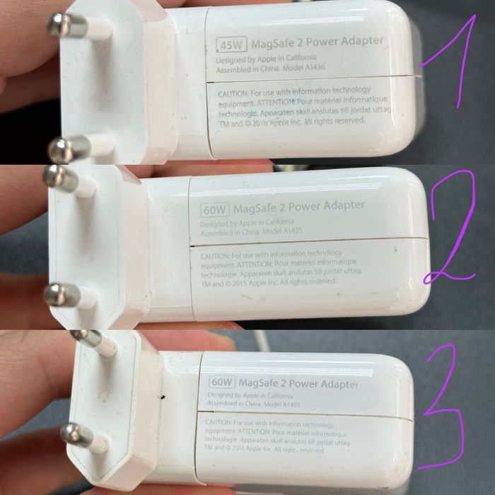 MagSafe 2 блоки живлення бу до нотбука apple pro/air