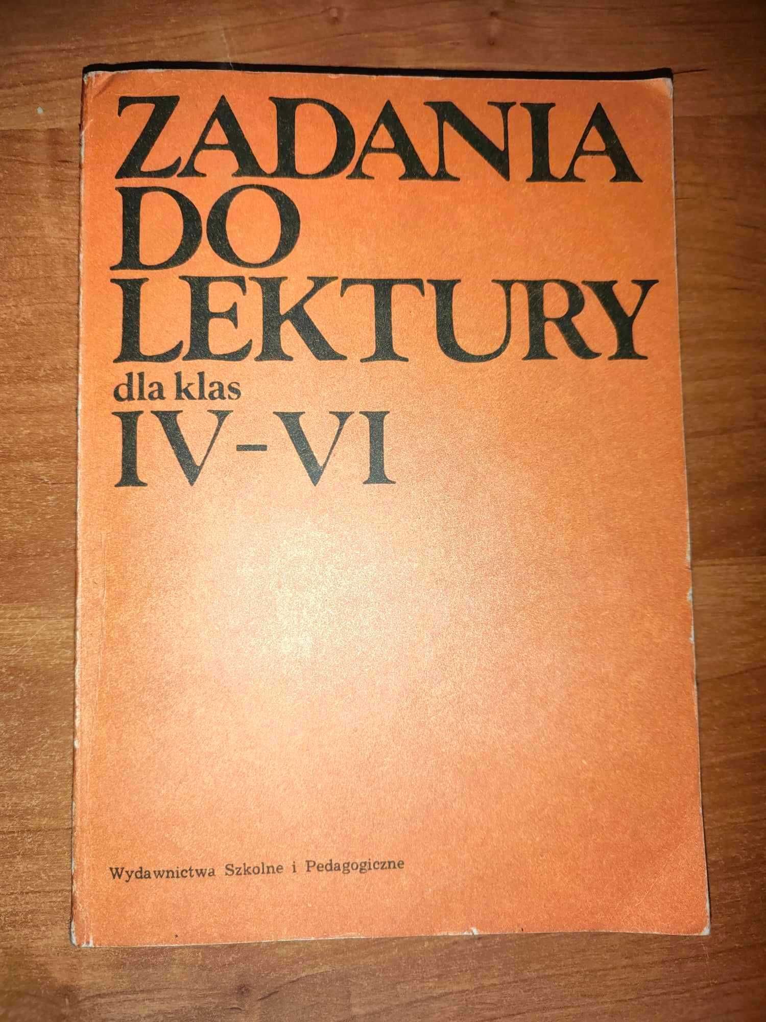 Zadania do lektury dla klas IV - VI