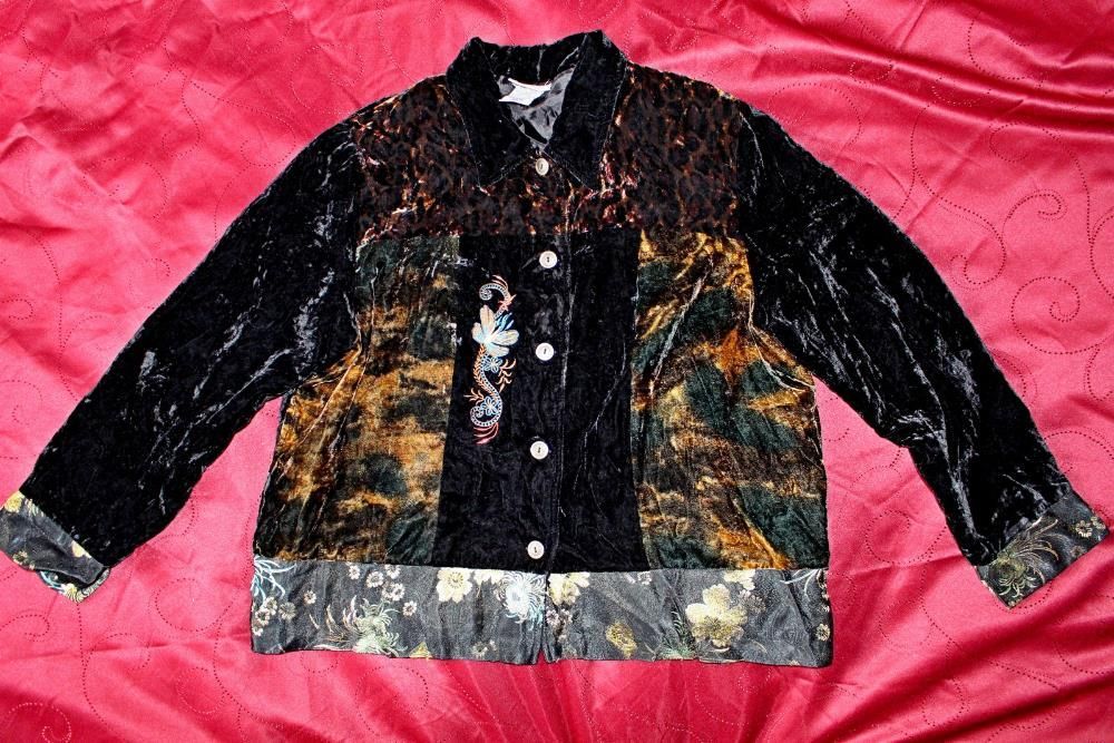 Кофта,пиджак,кардиган плюшевый,вискоза,большой размер White stag, США