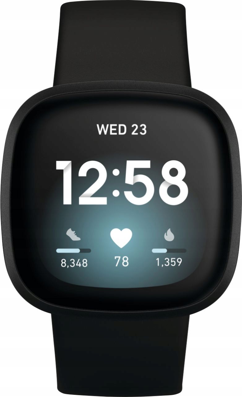 uszkodzony smartwatch fitbit versa 3 czarny nfc wifi opis